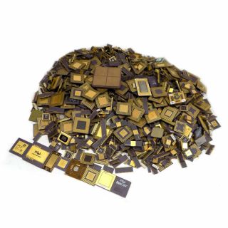 19.  45 Pounds (net) Scrap Gold / Ceramic Processors Cpu 