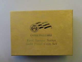 4 Gold Coin Set,  All 2007 Proof $10 Spouse Washington Adams Jefferson ' s Madison 11
