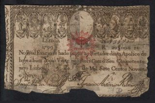 20000 Reich From Portugal 1799