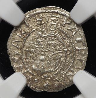 Hungary.  Silver Denar,  Maximilian Ii,  1571 - Kb,  State,  Ngc Ms63