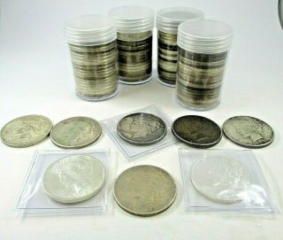 78 U.  S.  Peace 90 Silver $1 Dollar Coins Dates Range 1922 - 1935 - S