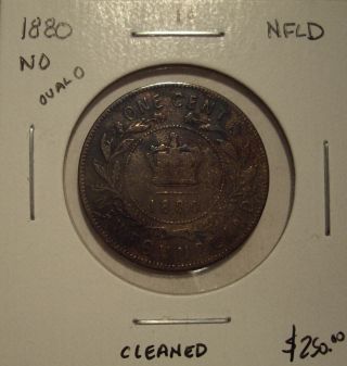 Canada Newfounfland 1880 Oval 0 Large Cent
