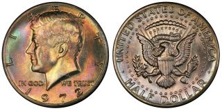 1972p Pcgs Ms67 Kennedy Half Dollar