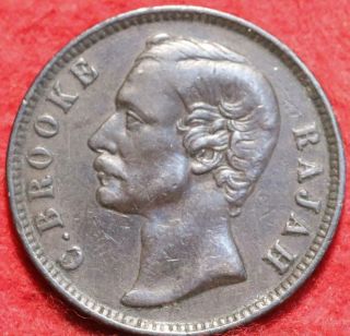 1888 Sarawak One Cent Foreign Coin