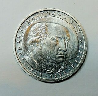 Germany: Silver Five Marks 1982.  Johann Wolfgang Von Goethe.  0.  625 Silver