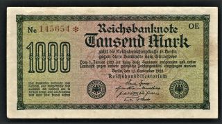 Vad - Germany - 1000 Mark Banknote - P 76c