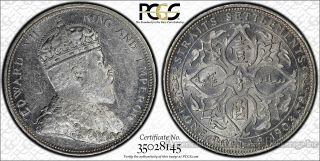 Straits Settlements $1 Dollar 1903 Ms61 Pcgs Silver Km 33 Proof Like Incuse B