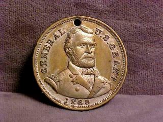 Ulysses Grant Presidential Political Campaign Token 1868