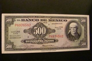 Mexico 500 Pesos 1977 Crisp Xf