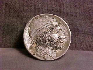 U.  S.  " Hobo Nickel " Double Carved Buffalo 5 Cents Coin 1913 - " Matchmaker "