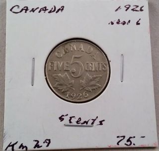 Canada 1926 5 Cents