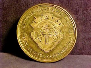 Centennial Exposition " So Called Dollar " Catholic Medal 1876 Unc