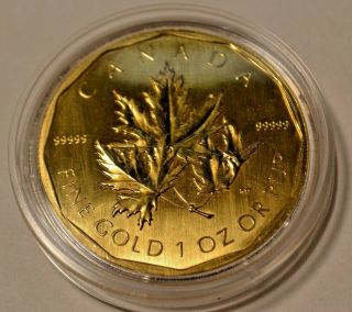 Canada 2007 1 Oz.  Three Maple Leaf $200.  9999 Fine Gold Bullion Coin Proof