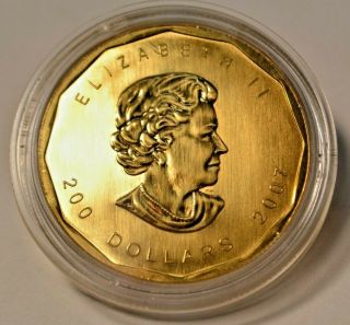 Canada 2007 1 oz.  Three Maple Leaf $200.  9999 fine gold bullion coin Proof 2