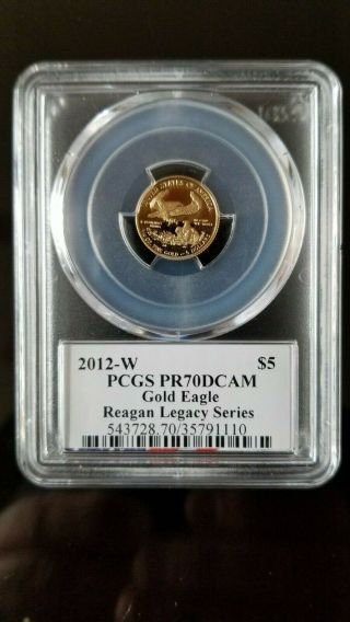 2012 Gold American Eagle Reagan Legacy PR70 Set 11