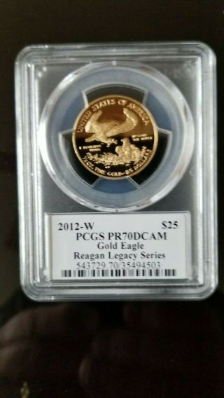 2012 Gold American Eagle Reagan Legacy PR70 Set 9