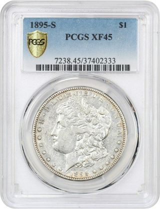 1895 - S $1 Pcgs Xf45 - Very Popular Key Date - Morgan Silver Dollar
