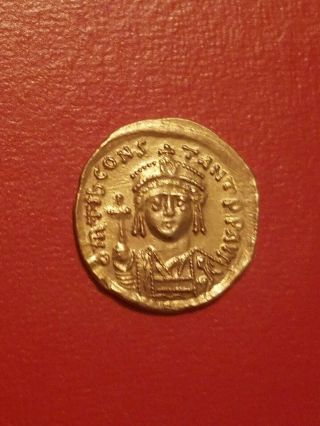 Rare Byzantine Tiberius Ii Constantine 578 Ad Gold Soldius