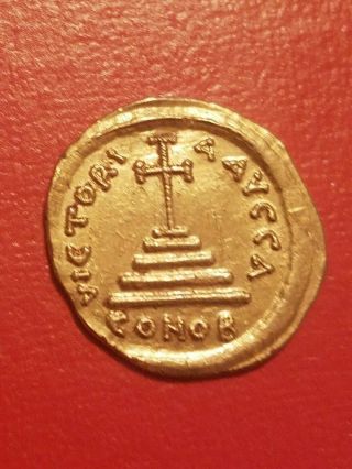 Rare BYZANTINE Tiberius II Constantine 578 AD GOLD SOLDIUS 2