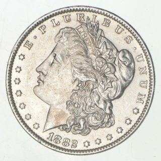 Au/unc - 1882 - O Morgan Silver Dollar $1.  00 470