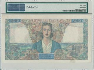 Banque de France France 5000 Francs 1945 PMG 63NET 2