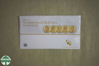 2013 First Spouse Bronze Medal Series Five - Medal Set W/ Envelope - U.  S.