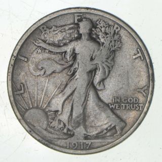 Better 1917 - D - Us Walking Liberty 90 Silver Half Dollar Coin Set Break 610