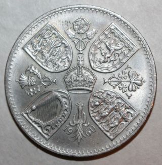 British Five Shillings Coin,  1960 - Km 909 - Britain Exhibition York 5 Uk