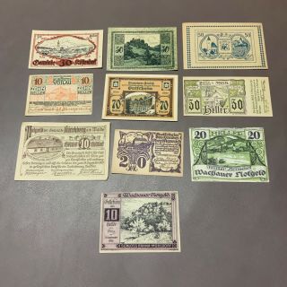 1920 Germany Obsolete Notgeld Currency Over 45 Currency Notes 2
