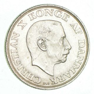 Silver - World Coin - 1945 Denmark 2 Kroner - World Silver Coin - 15 Grams 531