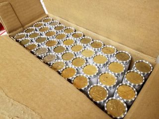 40 Unsearched Rolls ($1000) Circulated,  Mixed Small Dollars.  Real U.  S.  Coins