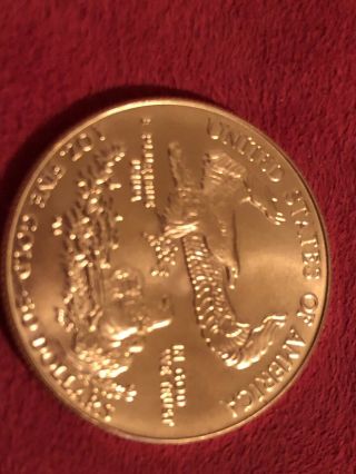 1987 - $50 1oz Gold American Eagle BU 11