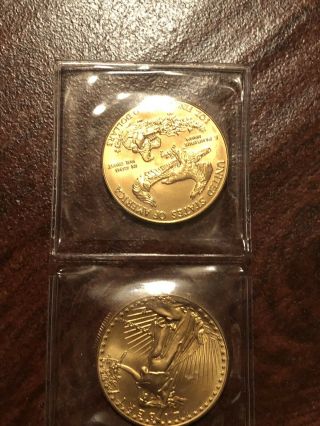 1987 - $50 1oz Gold American Eagle BU 3