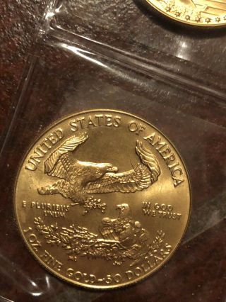 1987 - $50 1oz Gold American Eagle BU 5