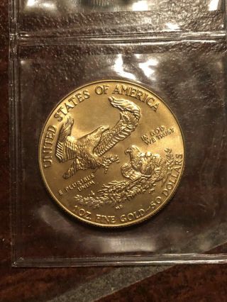 1987 - $50 1oz Gold American Eagle BU 7