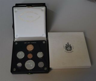 1967  Canada Box Proof Set Of 7 Coins 0.  53oz $20 Gold Coin " Proof "