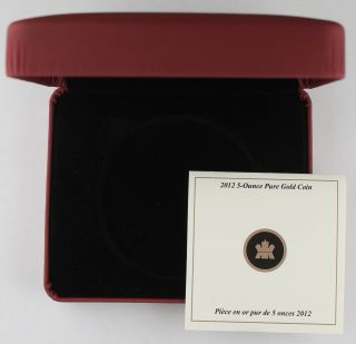 2012 Canada $500 5 Oz Gold Proof Coin 100th Anniversary First Gold Coin NGC PF69 5