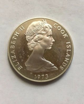 Cook Island 2 Dollar 1973 Silver Proof
