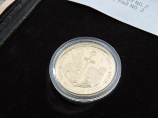1983 Royal Canadian 22k Gold $100 Proof Coin St.  John ' s Newfoundland W/COA 2
