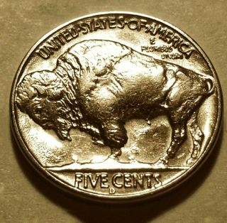 1937 - D Buffalo Nickel,  3 - Legged,  Collector Favorite Error