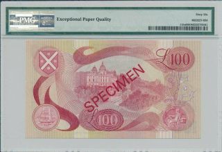Bank of Scotland Scotland 100 Pounds 1971 Specimen PMG 66EPQ 2