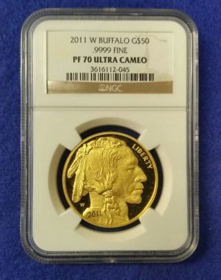 2011 W Buffalo Gold $50 Ngc Pf70 Ultra Cameo