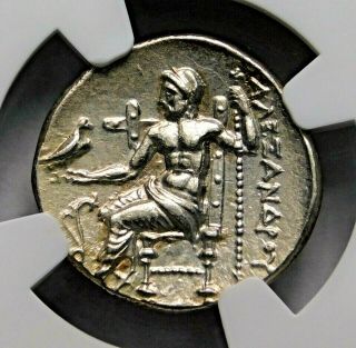 Ngc Au 5/5 - 4/5.  Alexander The Great.  Stunning Drachm.  Greek Silver Coin.