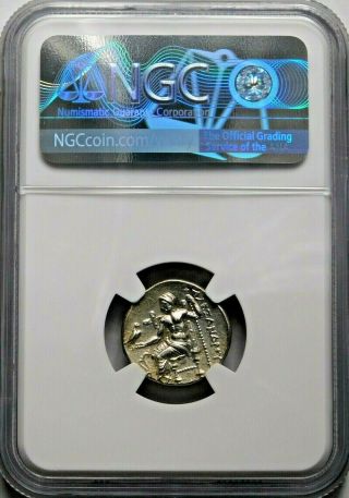NGC AU 5/5 - 4/5.  Alexander the Great.  Stunning Drachm.  Greek Silver Coin. 4