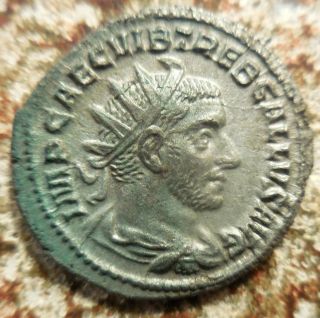Ef For Type Trebonianus Gallus Silver Antoninianus.  Rome,  Ad 251 - 253.  Eternity