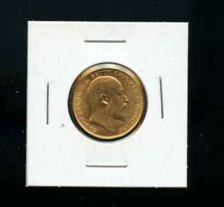 1910 C Canada Edward VII Gold Sovereign MS,  or better 2