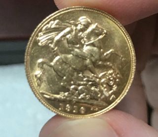 1910 C Canada Edward VII Gold Sovereign MS,  or better 5