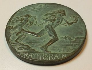 Society Of Medalists 1931 3rd Issue Hopi Payer For Rain Green Patina Bronze C1 2