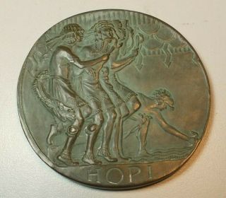 Society Of Medalists 1931 3rd Issue Hopi Payer For Rain Green Patina Bronze C1 3