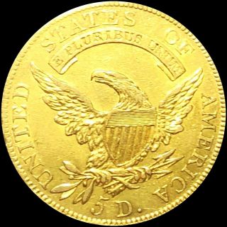 1807 Capped Bust Half Eagle HIGHLY UNCIRCULATED High End $5 Gold Gem ms bu NR 4